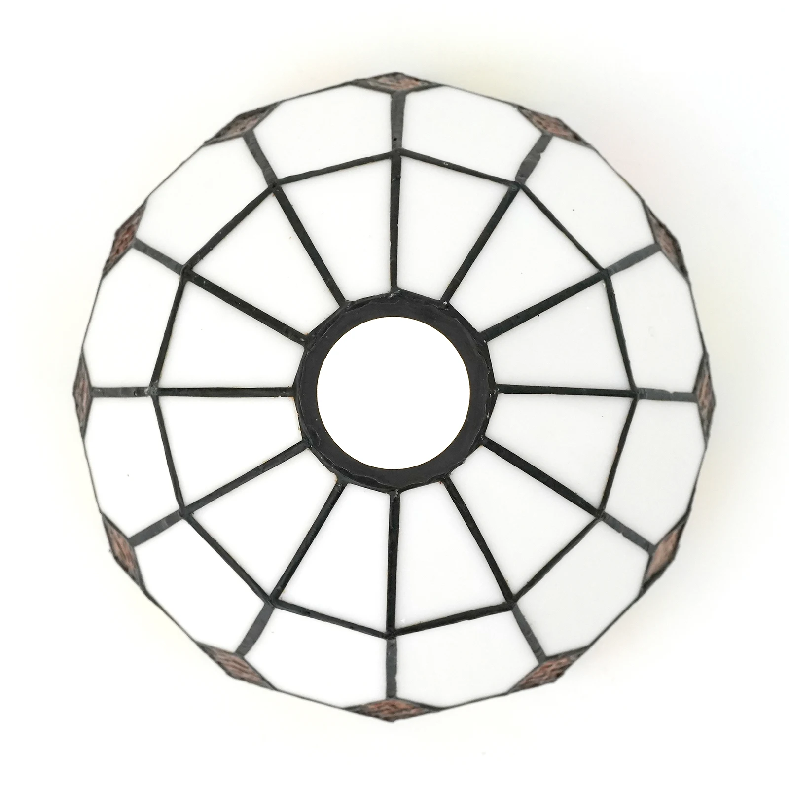 8 inch Mediterranean-style lampshade replacement, Modern stained glass lampshade for chandelier wall lamps ceiling lamp