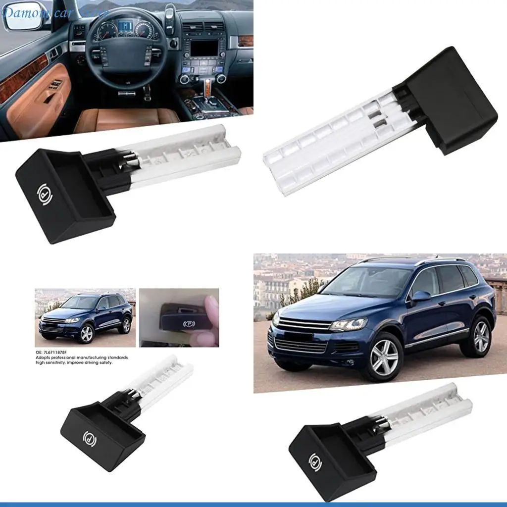 A2UC Portable Parking Hand Brake Pull Handle Lever Switch Handbrake 7L6711878G Easy Installs Used for Touareg 2003-2010