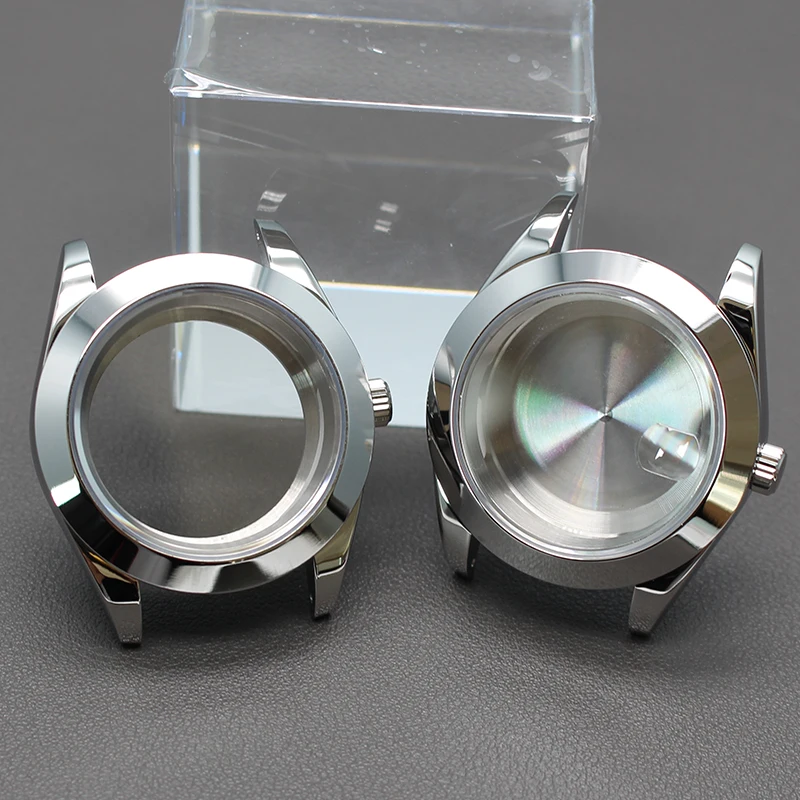 36mm 40mm Men Fashion Bevel Edge Watch Case Sapphire Glass For Air King Seiko Nh35 Nh36 Nh34/38 Miyota 8215 Movement 28.5mm Dial