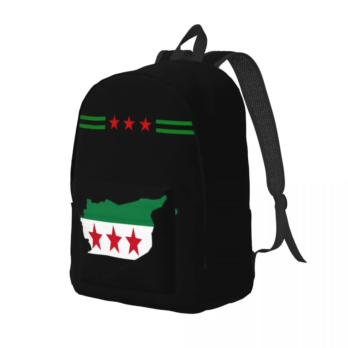 Syria Flag Map Teenage Backpack Durable High School Business Daypack for Men Women Laptop Computer Shoulder Bag