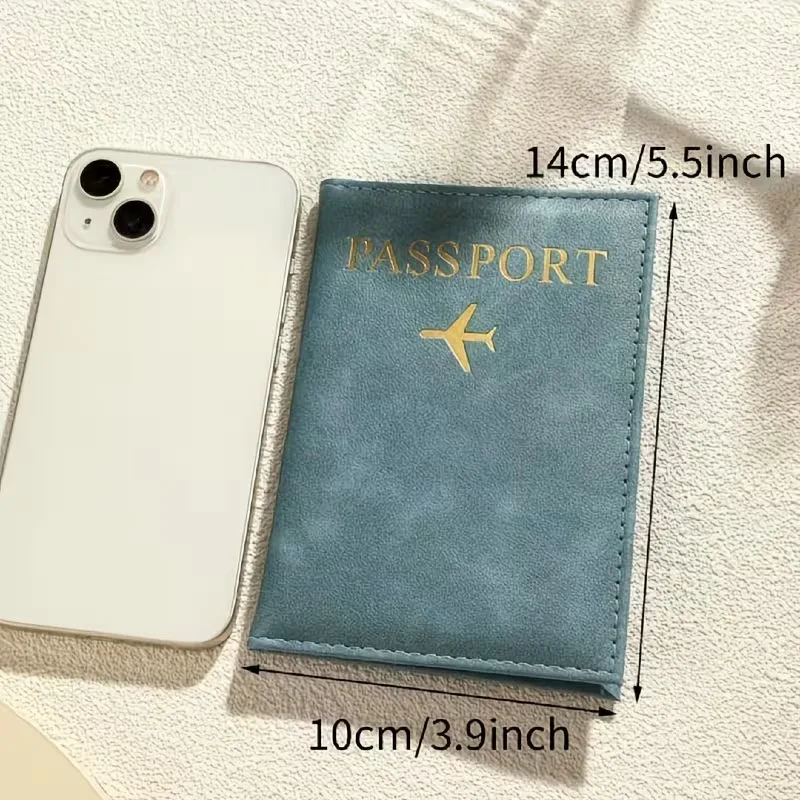 Custom Passport Cover with Name PU Material, 26 Alphabet Design Lightweight Custom for Couples DIY Travel Accessory