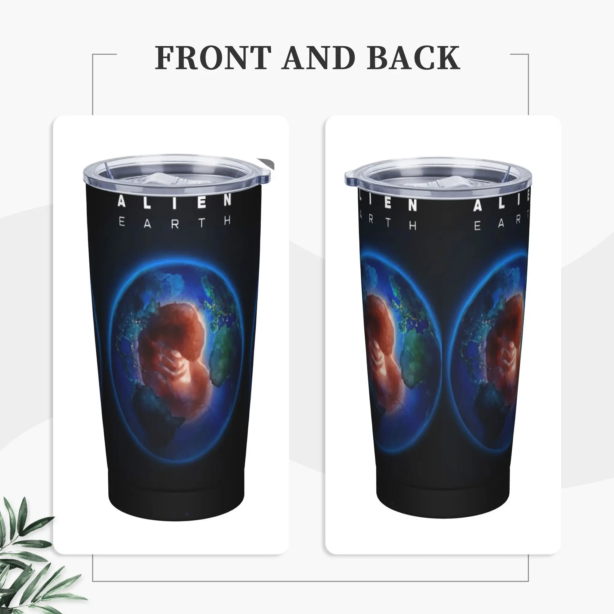 

Стакан из нержавеющей стали 2025, горячий фильм, пришельцы, земля, кофейная кружка, изолированные кружки для холодного и горячего автомобиля, дизайн для путешествий, бутылка для воды