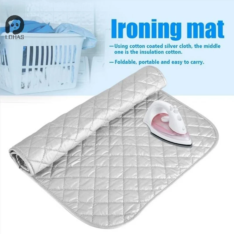 Ironing Mat Laundry Pad Washer Dryer Cover Board Heat Resistant Blanket Mesh Press Clothes Protect Protector 48*85cm / 60*55cm