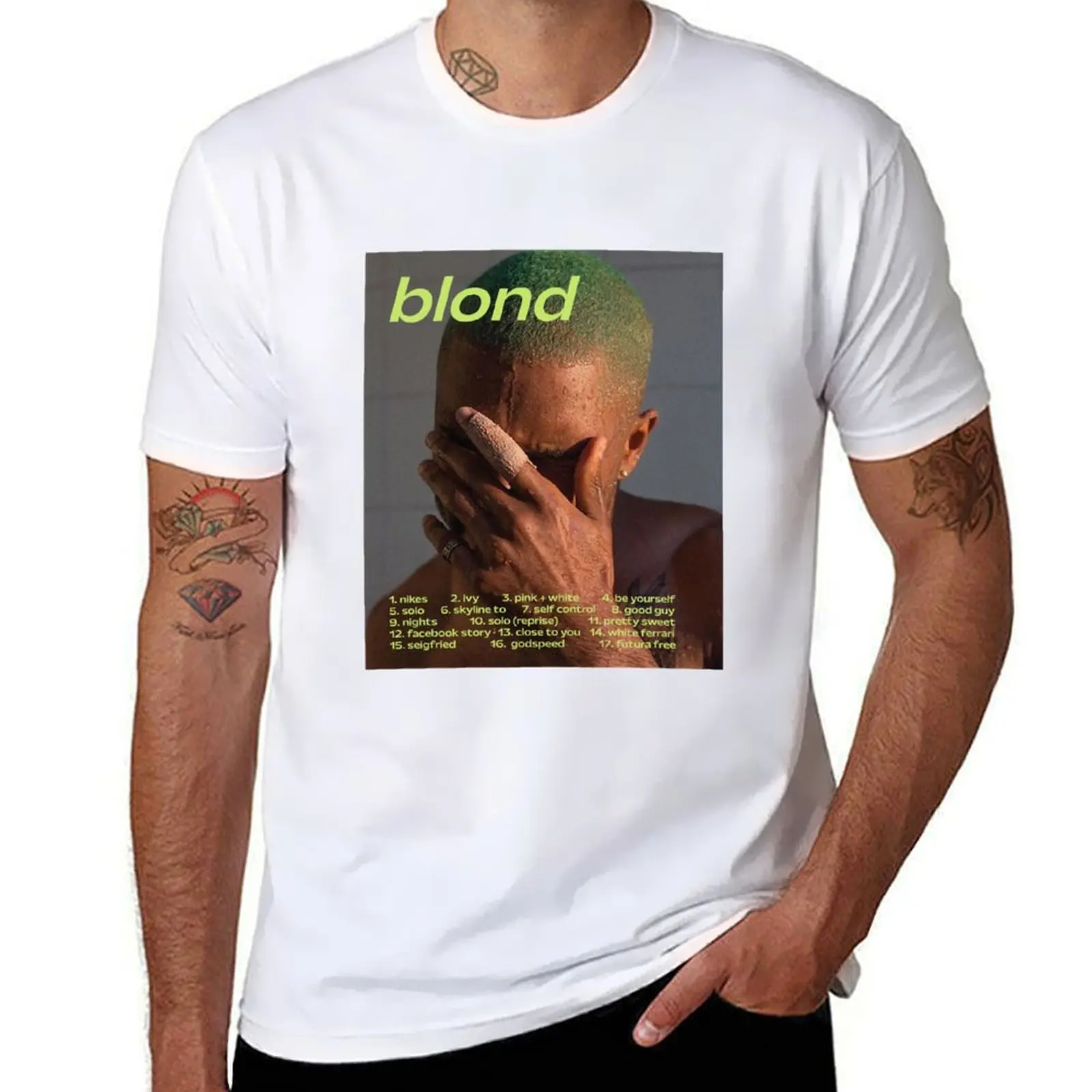 

The Hidden Mystery Behind Frank Ocean Blond T-Shirt t shirt custom print anime tshirt T-Shirt