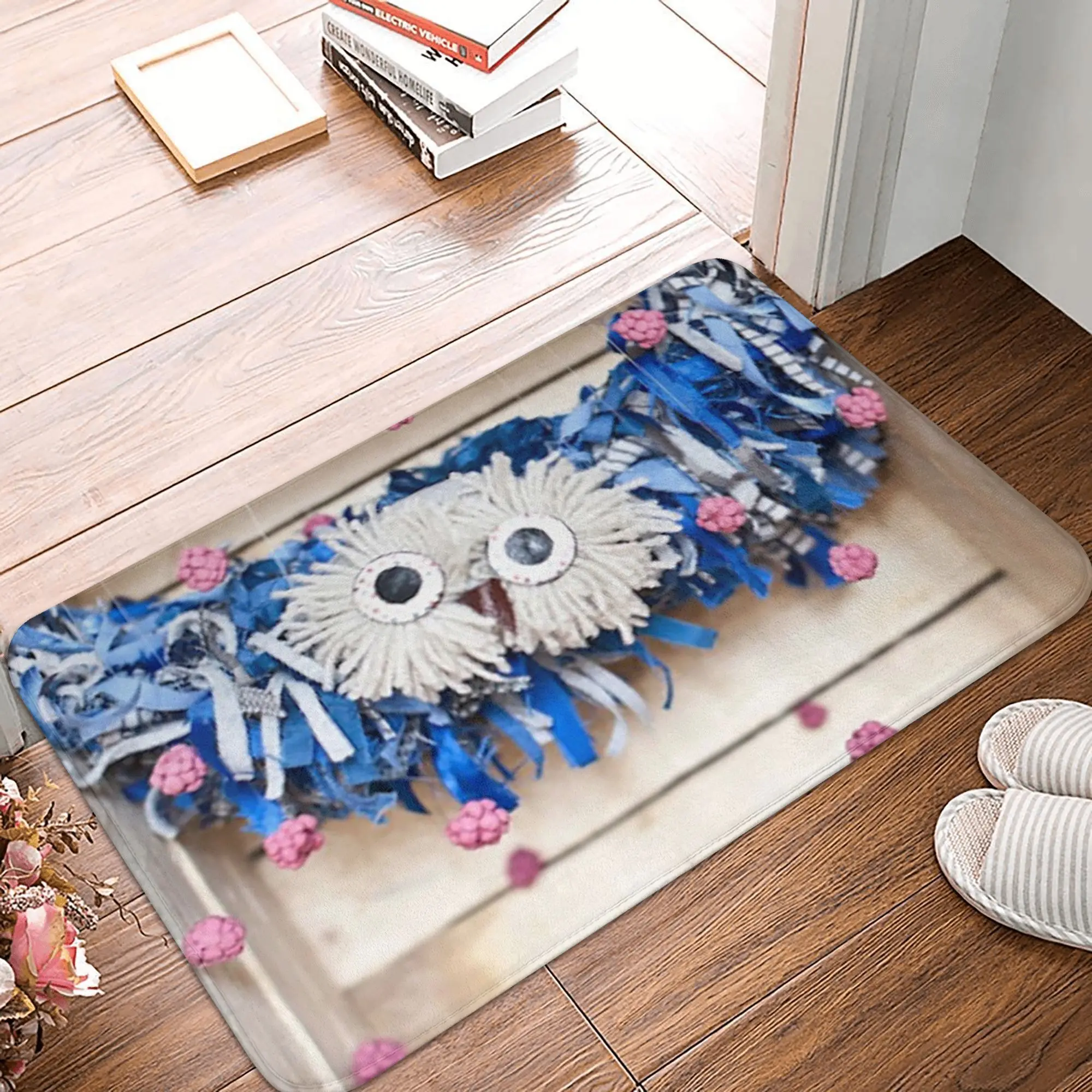 Grace the Owl who loved raspberries Non-slip Doormat Floor Mat  Rug for Kitchen Entrance Home Balcony Footpad Mats