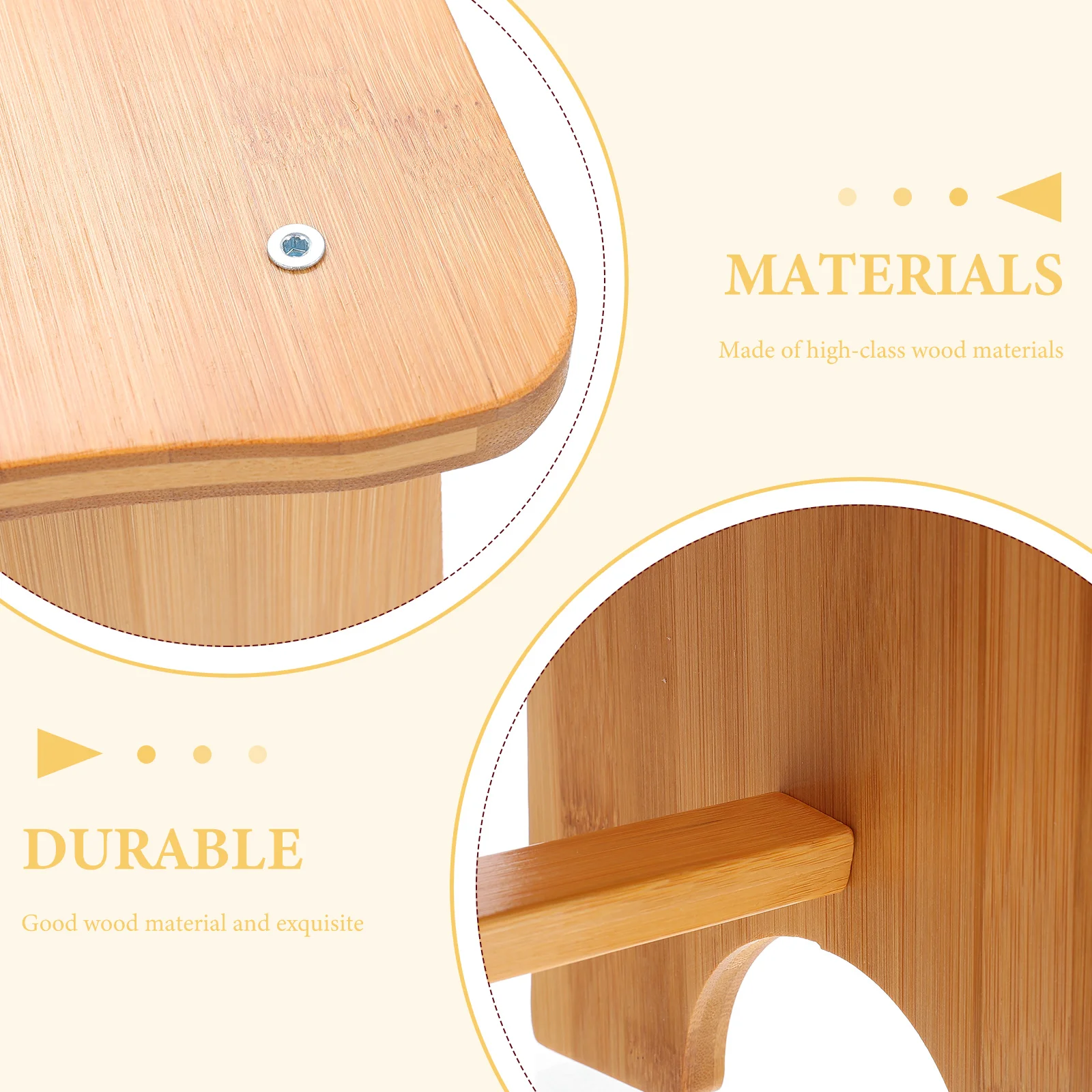 

Ergonomic Wooden Footrest Non-Slip Small Step Stool Office Home Foot Stool Sofa Feet Stepping Tool For Adults Kids