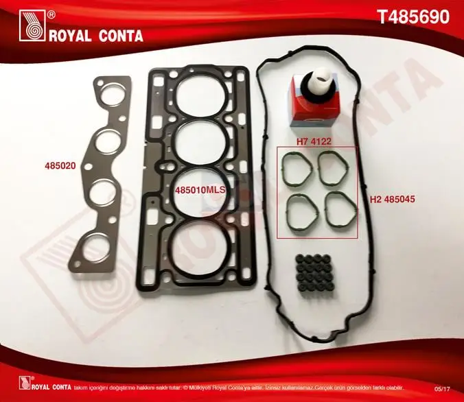 

T485690 inside top set gasket 06 CLIO.3-MDS-TWO 1.2i 16V * D4F * + KECE