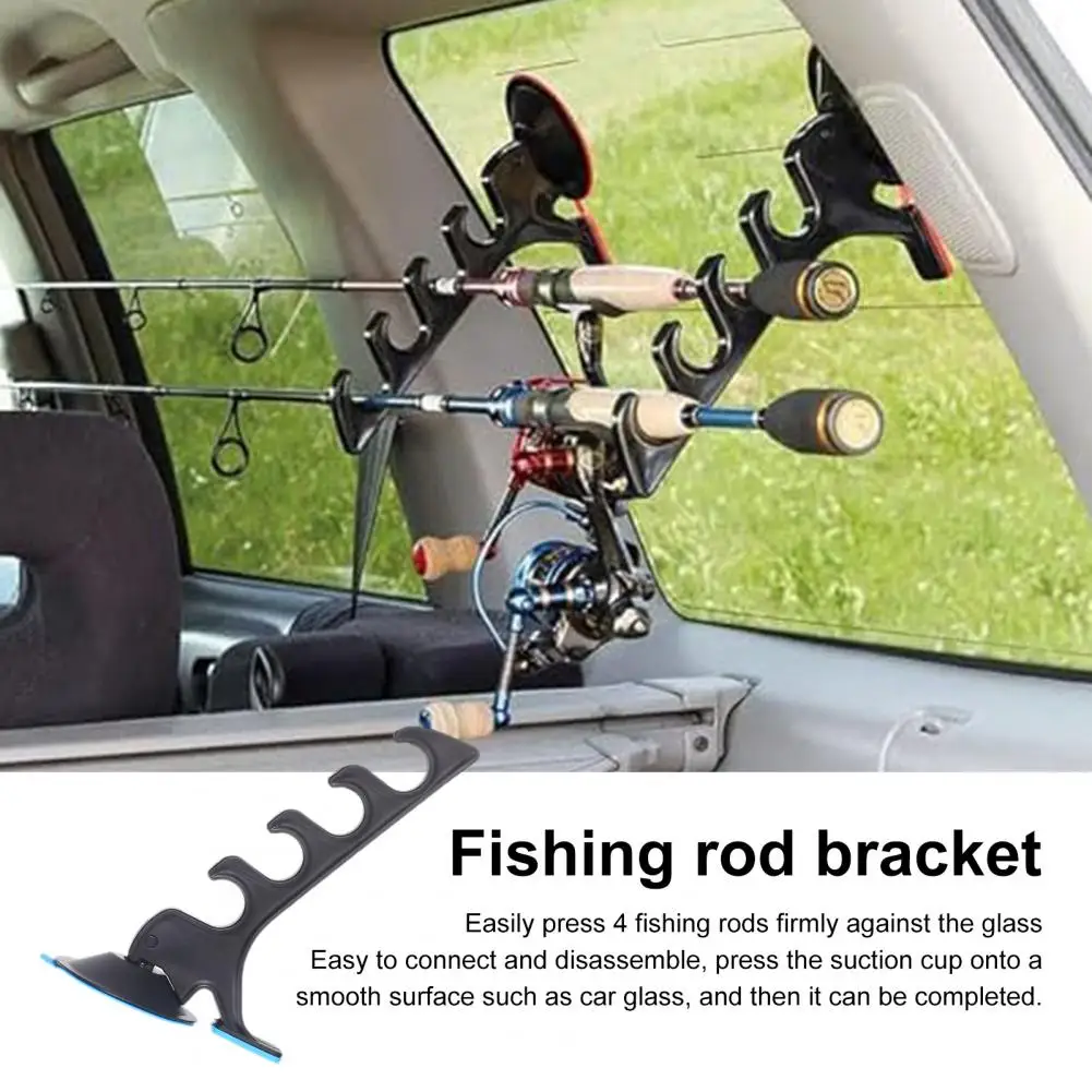 Car Fishing Rod Holder Heavy Duty Fishing Rod Holder with Suction Cup for Car Suv Truck Window Glass Mount Display for Fishing