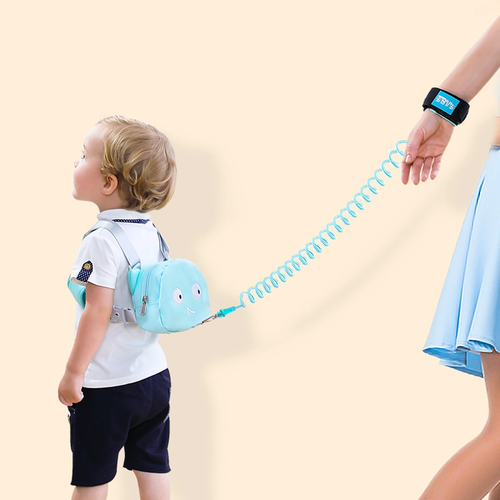 2M Dual-Use Child Anti-Lost Backpack Belt Children Bracelet Backpack Safety Baby Harness Backpack for Outdoor Boy Girl Toddler