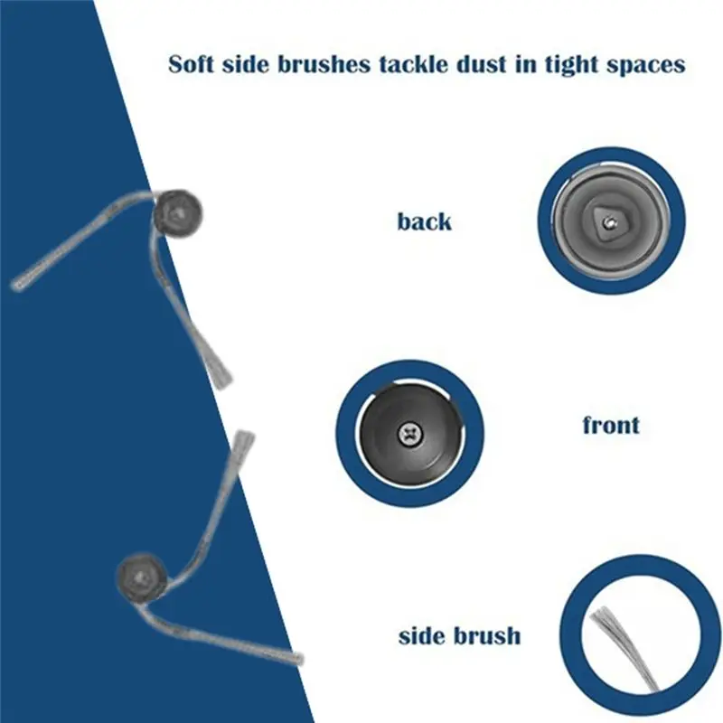 A20F-For Roborock Qrevo Edge/Edgec/Edge S5A 5V1 Main Side Brush Hepa Filter Dust Bag Mop Cloth Replacement Parts