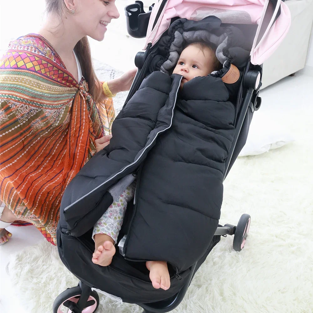 Baby Sleeping Bag for Stroller Winter Baby Envelope Thick Windproof Multifunction Stroller Bag NewBorn