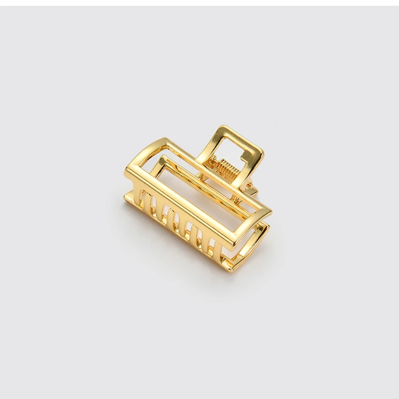 Neue Geometrie Metall Hohl Haar Klaue für Frauen Mädchen Haar Klaue Vintage Haarnadel Stirnband Krabben Haar Clip Mode Haar Zubehör – Detail 8