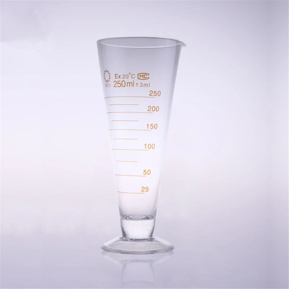 High quality Laboratory 1000ml Measuring cylinder with Scale Taper Glass Measuring Cup Lab Supplies