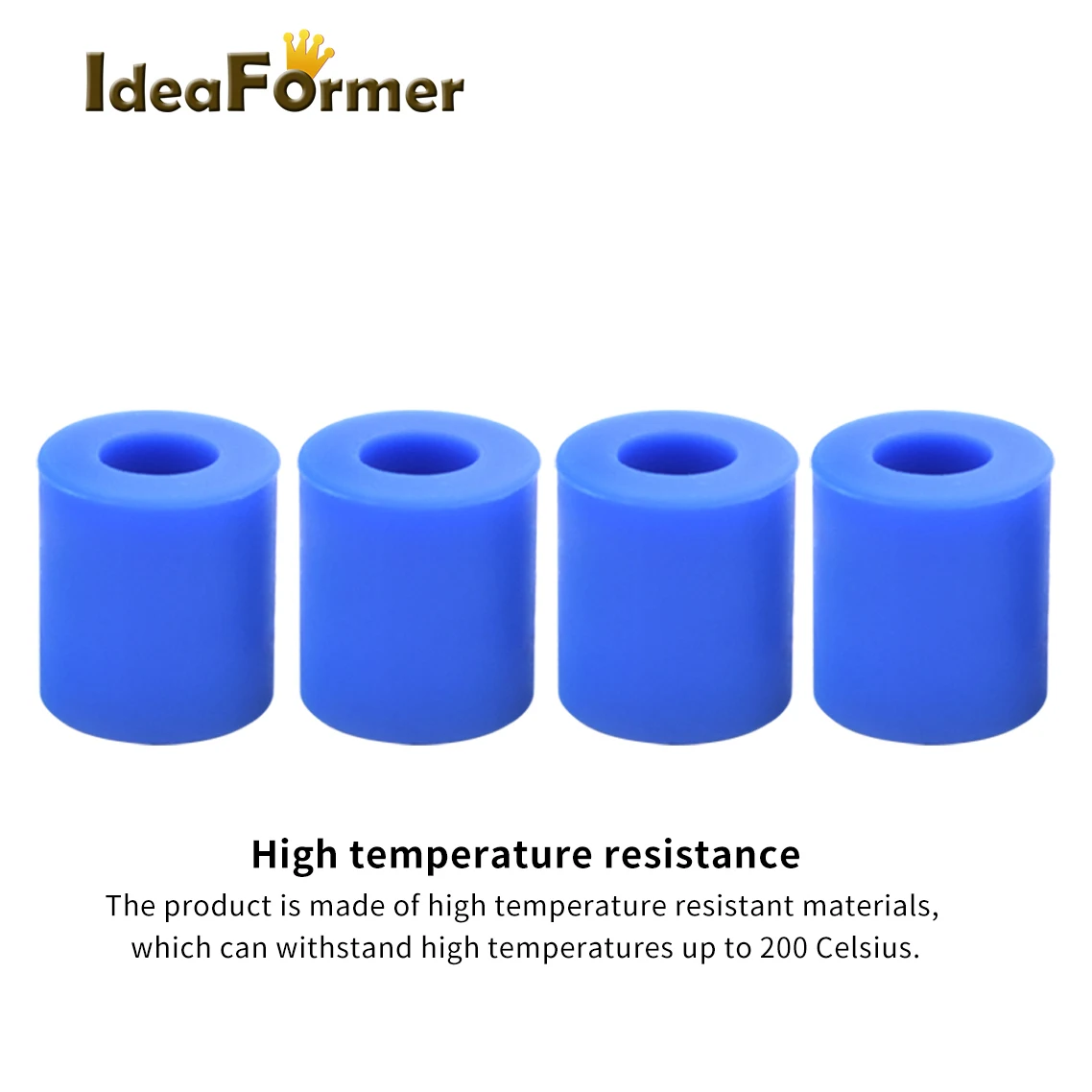 IdeaFormer 4 pièces colonne de nivellement de lit chaud d'espacement solide en Silicone haute température pour CR-10 CR10S Ender-3 Prusa I3 pièces d'imprimante 3D