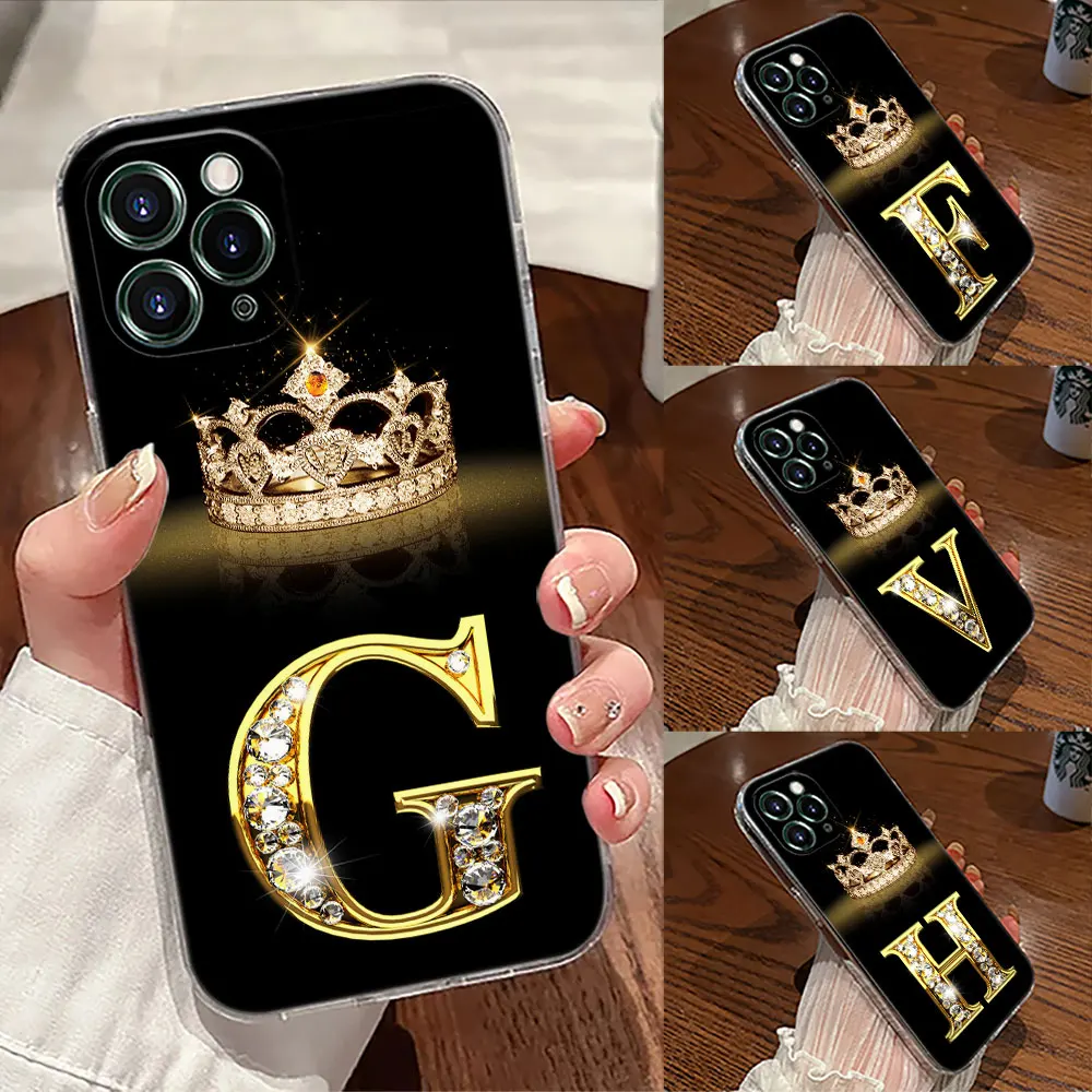 حافظة شفافة أولي G F V H D P C B لهاتف أبل آيفون 17 16 15 14 13 12 11 Pro Max 16 Plus 16E 17Air 17Pro #1