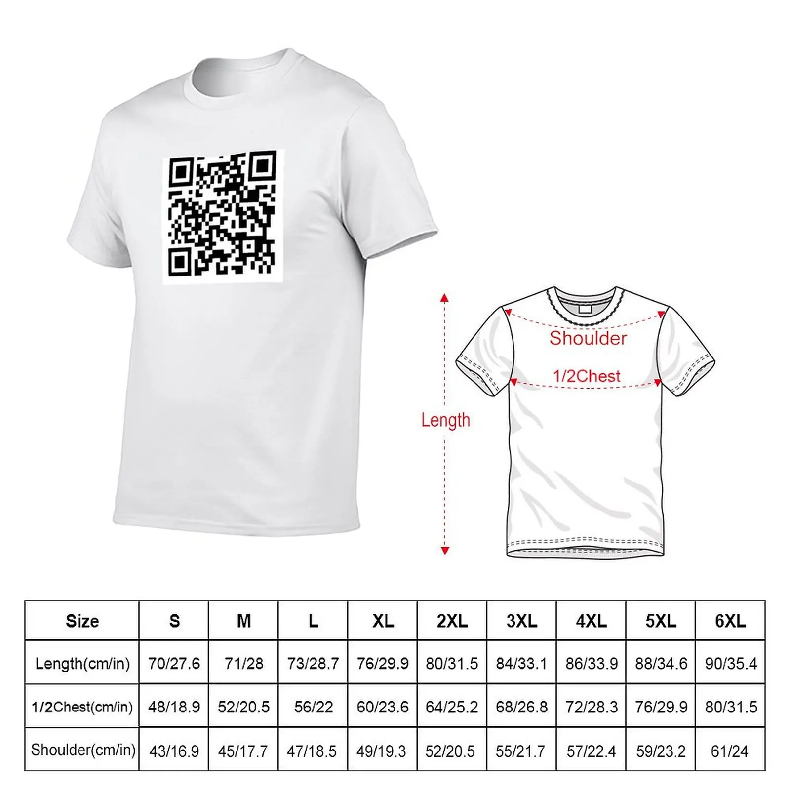 Wet fart QR code joke meme T-Shirt man tshirt t shirt man designer t shirts for man graphic funny T-shirt view 2