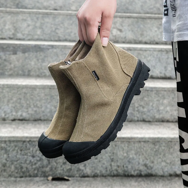 

Men'S Spring Anti Slip And Wear Resistant Work Shoes Soft Soled Comfortable Single Shoes Fashionable And Versatile Casual Shoes