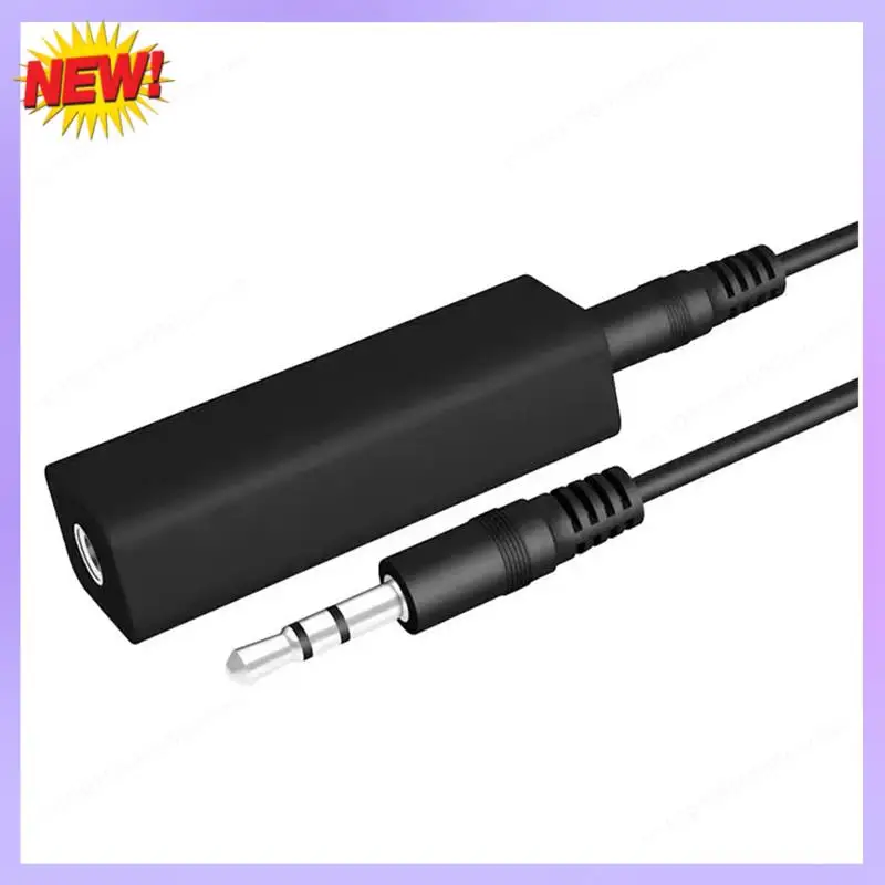 T24C 3.5Mm Ground Loop Noise Isolator  For Car Audio And Home Stereo Systems Black 1 PCS