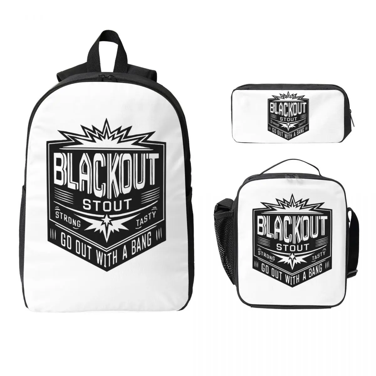 

Deep Rock Galactic Black Out Stou Backpack Student BookBag School Bag Laptop Shoulder Bags 3ps Insulated Lunch Bag Pencil Case