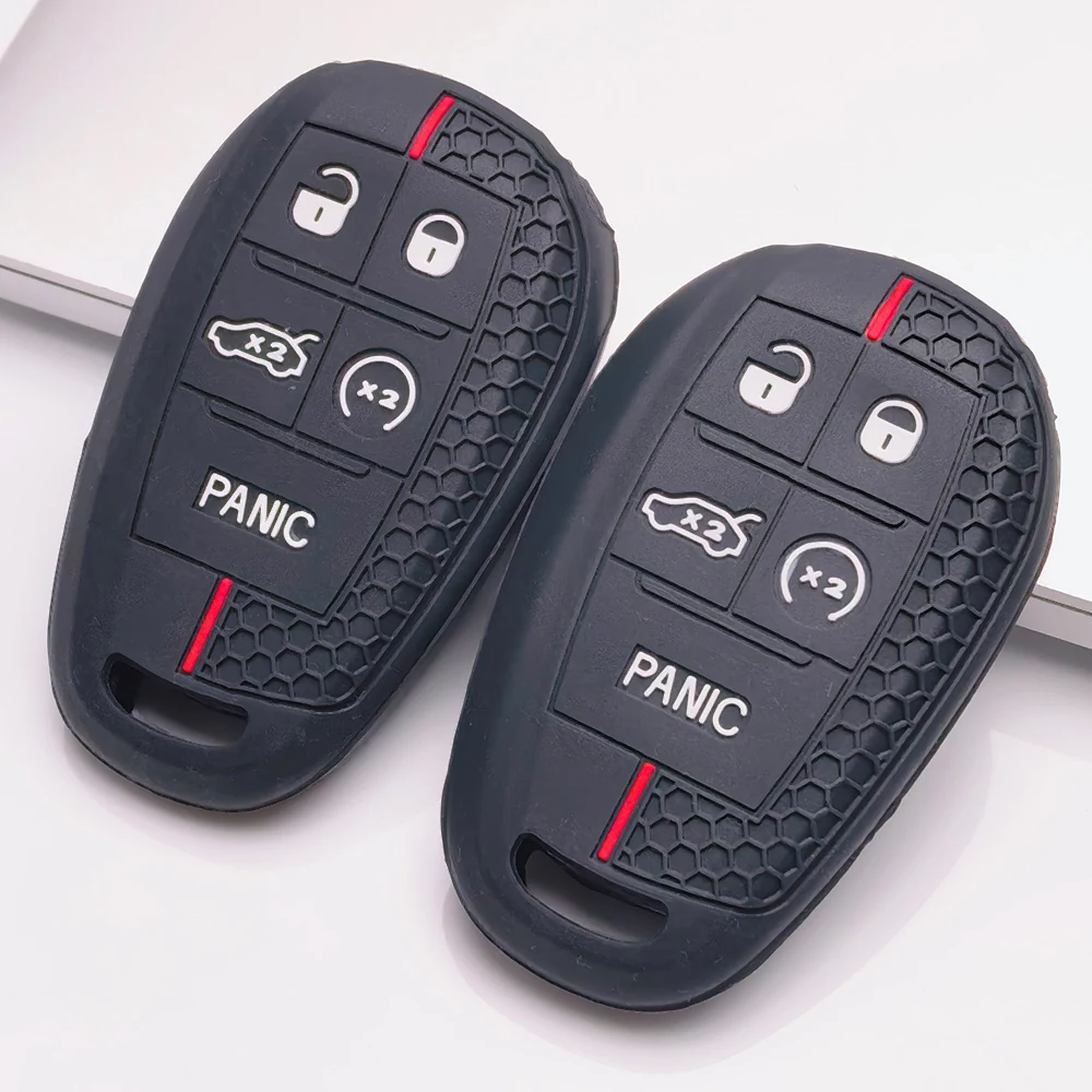Flexible Silicone Key Cover Easy Installation Shockproof Protection Non Slip Grip Full Coverage For Alfa Romeo Giulia Stelvio