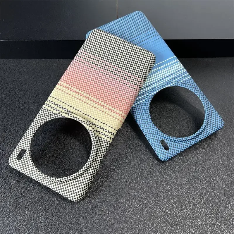 Case For VIVO X200 Pro Mini X100 Ultra Luxury Carbon Fiber Stripe Acrylic PC Cover For VIVO X 200 Pro Thin Shockproof Bumper