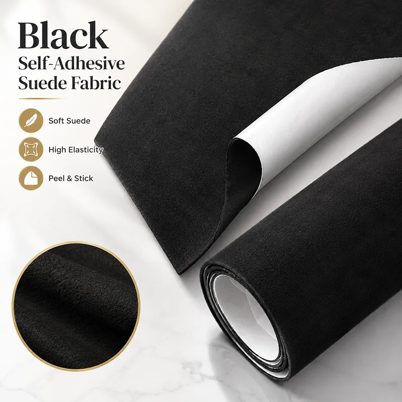 

20-100cm Self-adhesive Suede Fabric Synthetic Leather Cloth for Car Interior Door Panel Box Modification Fabrics DIY Supplies