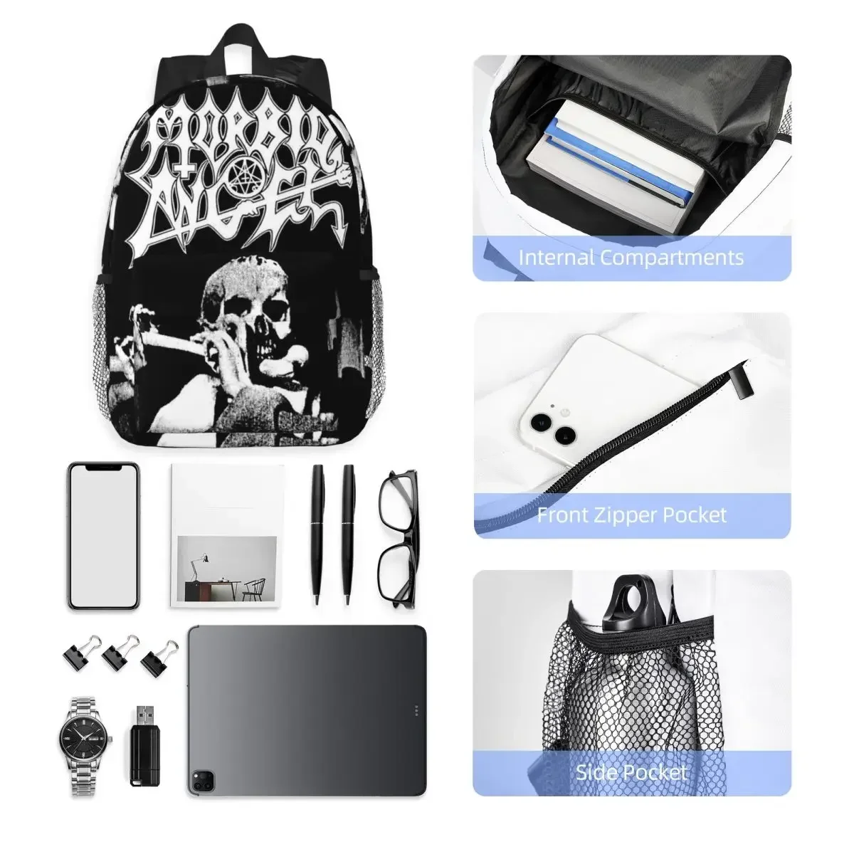 Mochila Morbid Angel Heavy Metal Band, gran oferta, mochila de gran capacidad para niños y niñas, bolsos de hombro para hombres y mujeres, bolso escolar