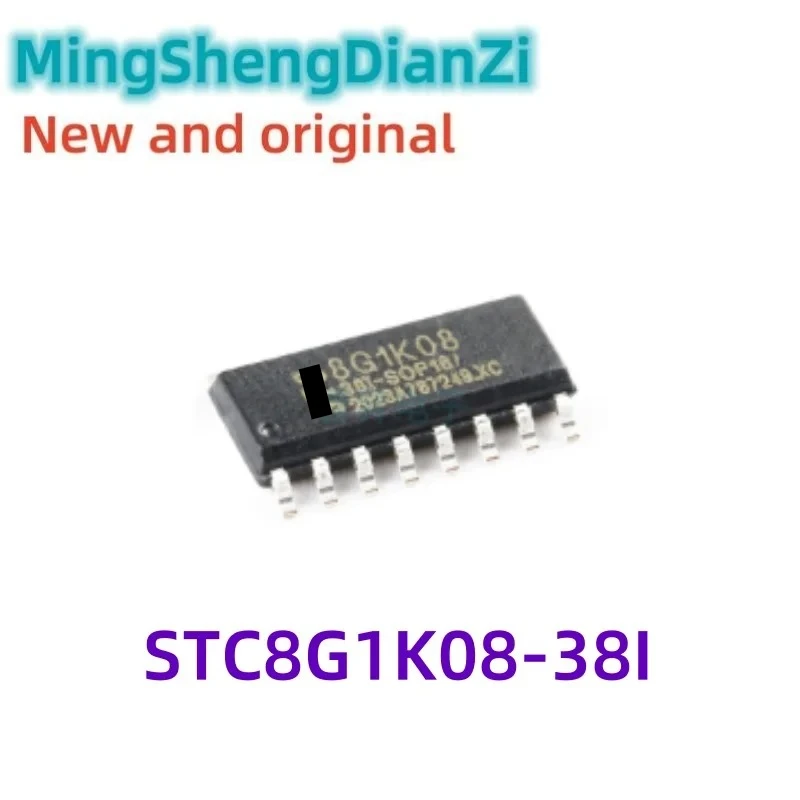 1PCS New original STC8G1K08-38I-SOP16 8051 single-chip microcomputer enhanced 1T microcontroller MCU STC8G1K08-38I-SOP16G