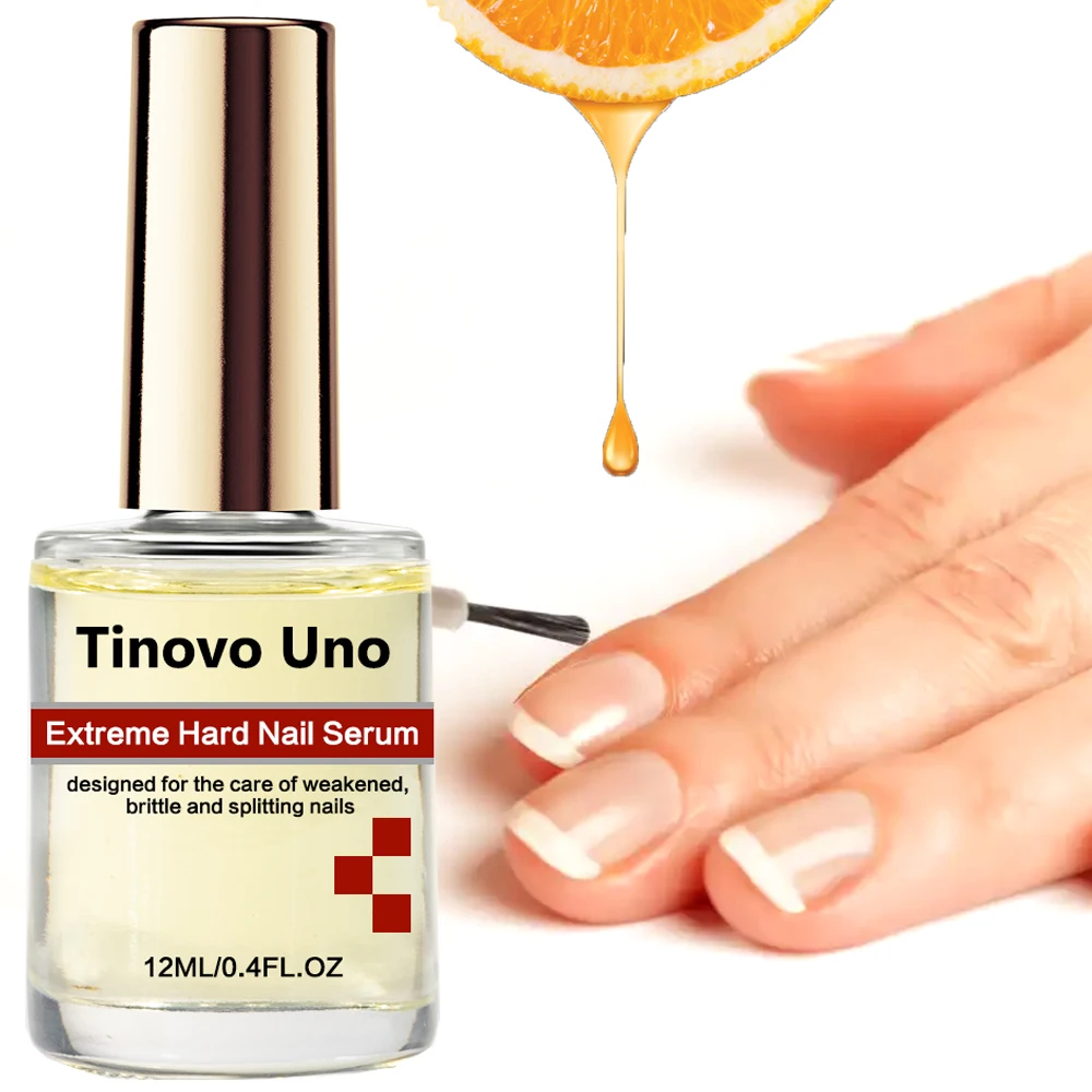 Tinovo Uno Hard Nail Serum น้ํามันหนังกําพร้าเล็บ Cares สําหรับอ่อนแอเปราะ Cracked เล็บ Keratin Nail Hardener Strengthener น้ํามัน