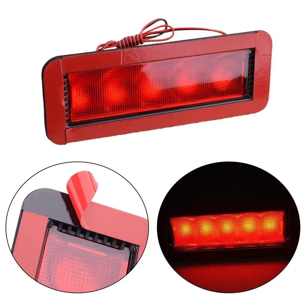 Universal Car Brake Lights 5LED High Mount Level Third 3RD Brake Stop Rear Tail Lamp Car Accessories Brake Lamp 17*5cm