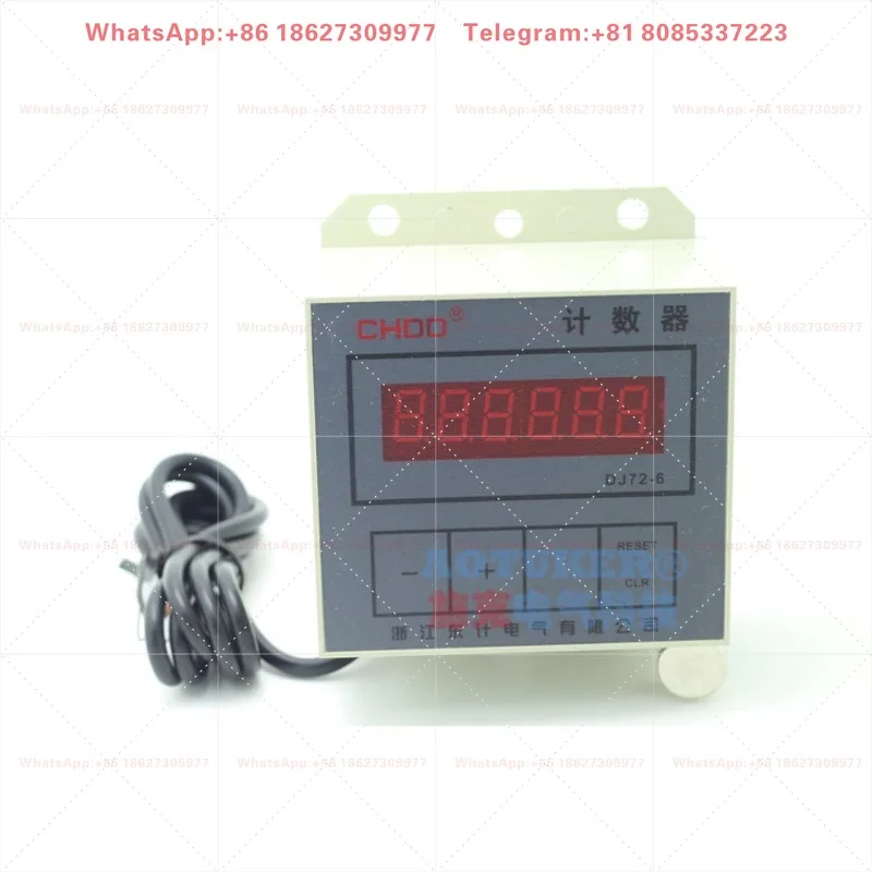 CHDD Dongji electronic counter DJ72-6 digital display punch counter DJ72-6-1 AC220V 9-24V