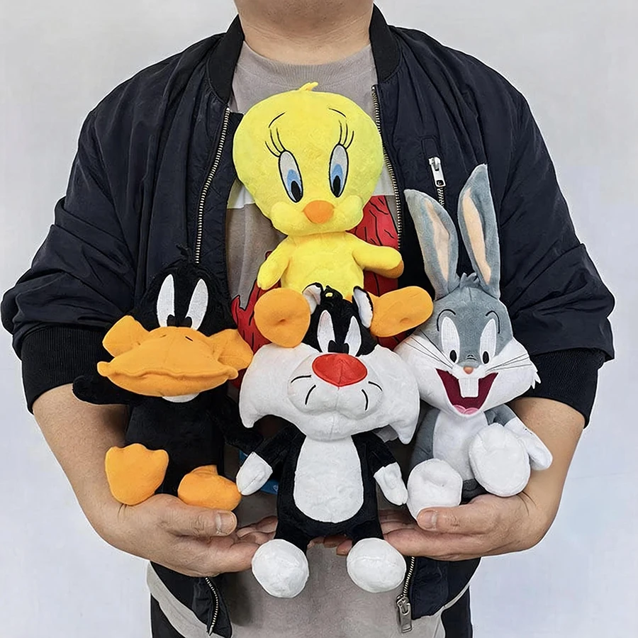 Looney Tunes Bugs Bunny Plüschtier – Neues klassisches Design, 20 cm weiches Stofftier für Kinder