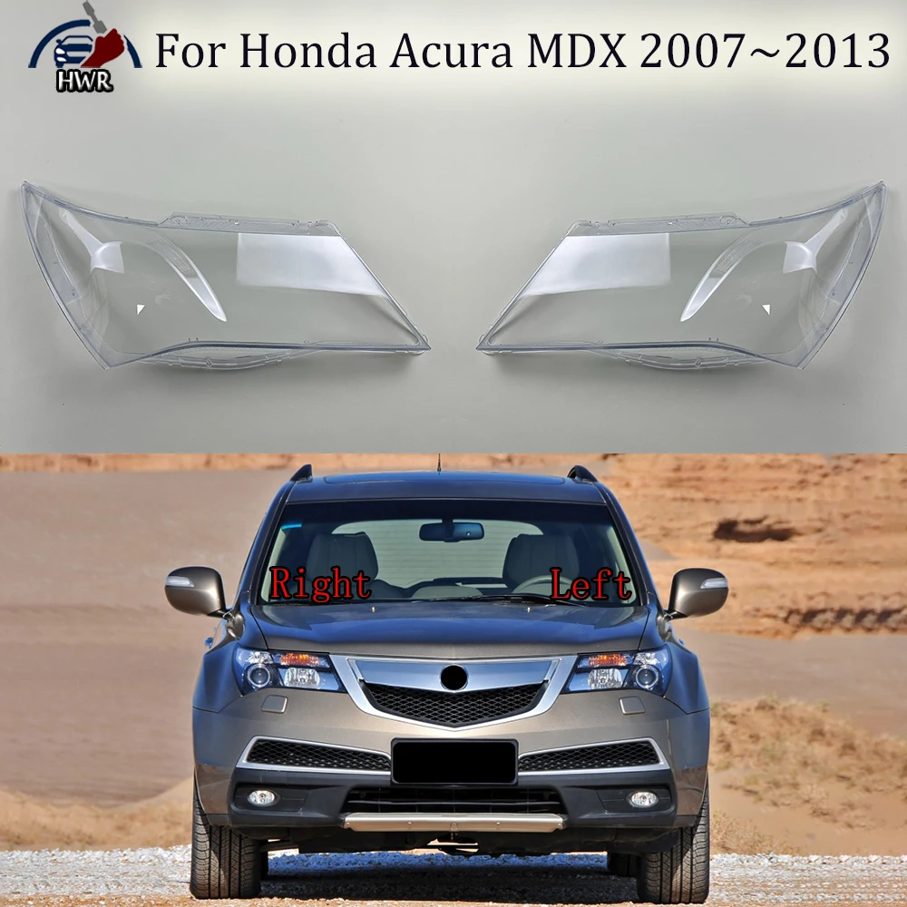 

For Honda Acura MDX 2007~2013 Headlight Cover Headlamp Shell Transparent Lampshade Case Plexiglass Replace Original Lens