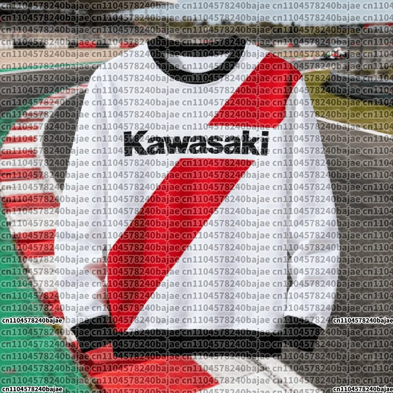 

Kawasaki Motorcycle Racing Team Men's T-shirt Long Sleeve Spring and Autumn Men's T-shirt 2026 New Sports Breathable Men's Top