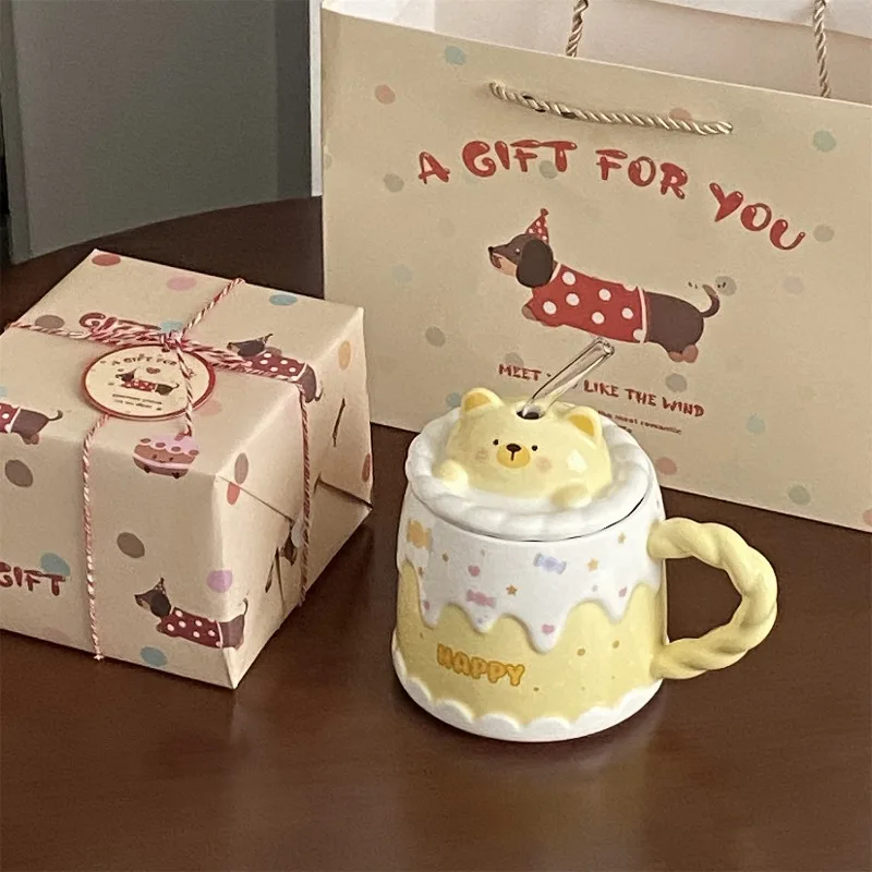 

Стеклянные соломенные крышки, кофейная чашка Kawaii Charm, дорожная чашка для кофе эспрессо, керамическая портативная Canecas De Porcelana, украшение для дома