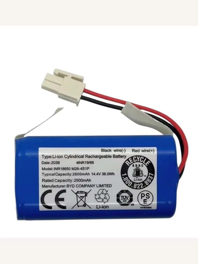Akumulator litowy 14,4/14,8V 2600mAh do robota sprzątającego ILIFE A4 A4s V7 A6 V7s Plus, bateria INR18650 M26-4S1P — zdjęcie produktu 7