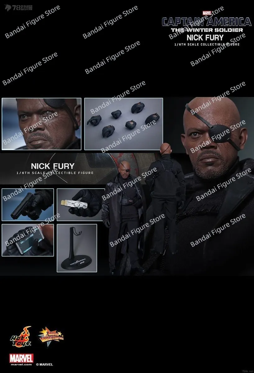 HotToys HT MMS315 1/6 Nick Fury Sammlerfigur Captain America: The Winter Soldier Marvel Movie Super Hero 12" Soldat Geschenk