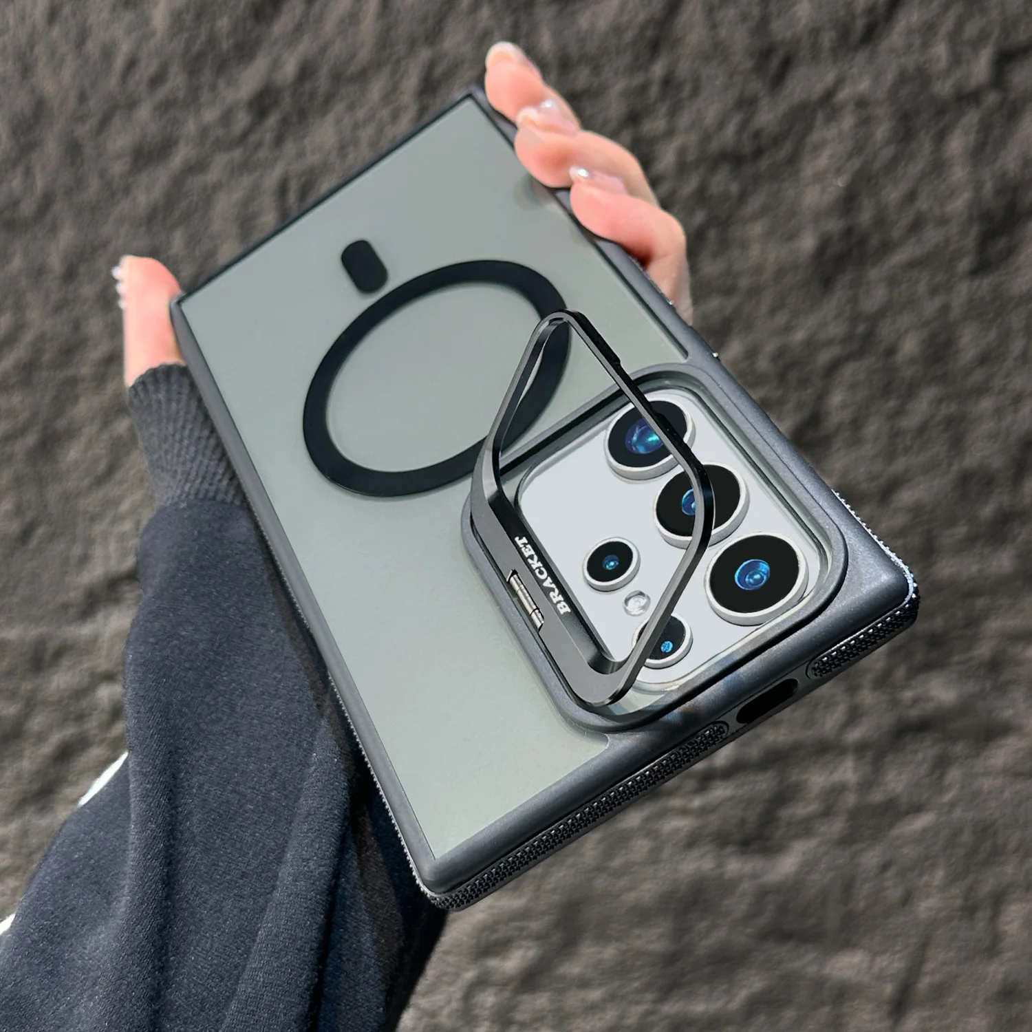 

Роскошный прозрачный магнитный противоударный чехол для телефона Samsung Galaxy S25 Ultra S24 Plus S23 FE S22, цветная защитная задняя крышка