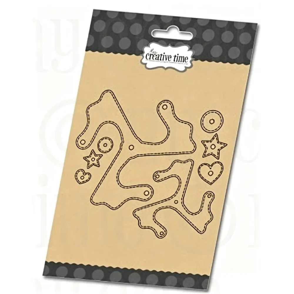 Weihnachtsthema Metall-Stanzformen Klare Stempel 2026 Neues Fotoalbum Prägung Grußkarte DIY Vorlage Scrapbooking Handgemacht
