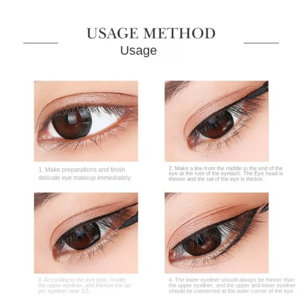 Beauty Waterproof Liquid Eye Liner Smooth Hard Matte Eye Liner Quick Dry Long Lasting Eye Liner Pencil Eye Makeup Cosmetics