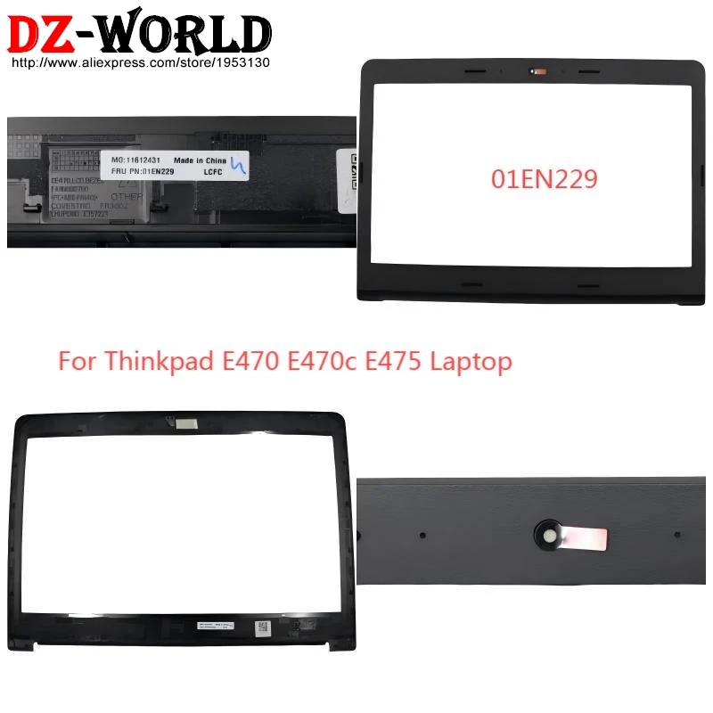 LCD Bezel Cover Screen Front Frame Shell Case For Lenovo ThinkPad E470  E470c E475 Laptop 01EN229 AP11N000300