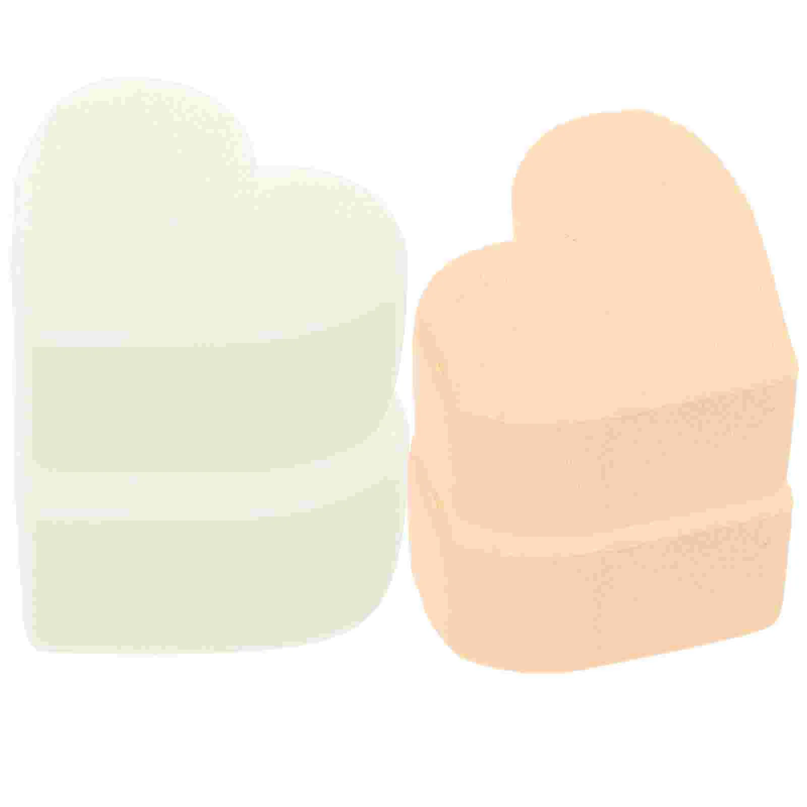 4 Pcs Tool Heart Puff Women's Make up Sponges Makeup Hydrophilic Polyurethane Remover for Face