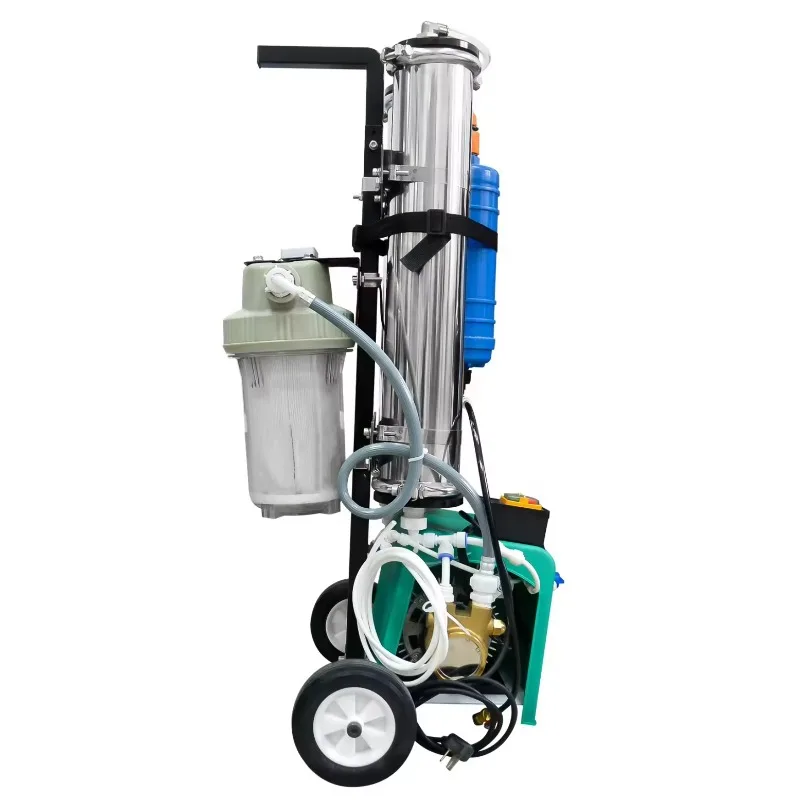 Clean Windows With a Simple DIY 250L/H Outdoor Solar Panels Mobile RO/DI Water Desalination Machines