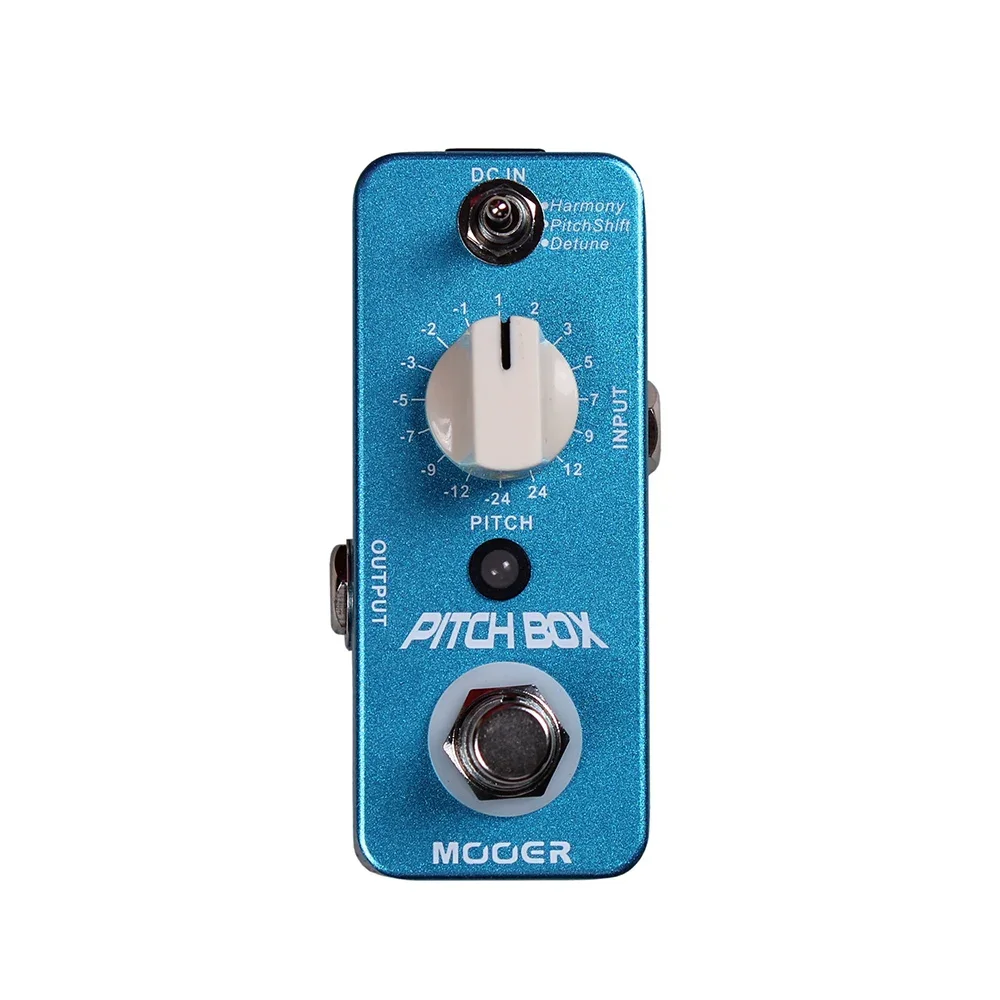 

MOOER Pitch Box Guitar Effects Pedal Transpose 3 Effect Modes Harmony Pitch Shift Detune Full Metal Shell Pedal True Bypass