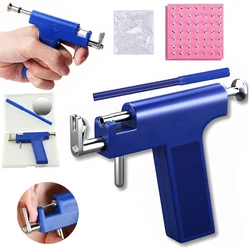 Professional Ear Piercing Gun Tool Set 98pcs Ear Studs Steel Ear Nose Navel Body Piercing Gun Unit Tool Kit Safety Pierce Tool