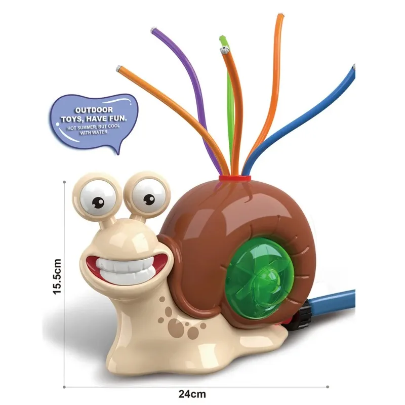 Spray de água brinquedo ao ar livre caracol sprinkler quintal jardim brinquedos de água verão quintal dos desenhos animados respingo sprinkler brinquedo de banho do bebê para crianças