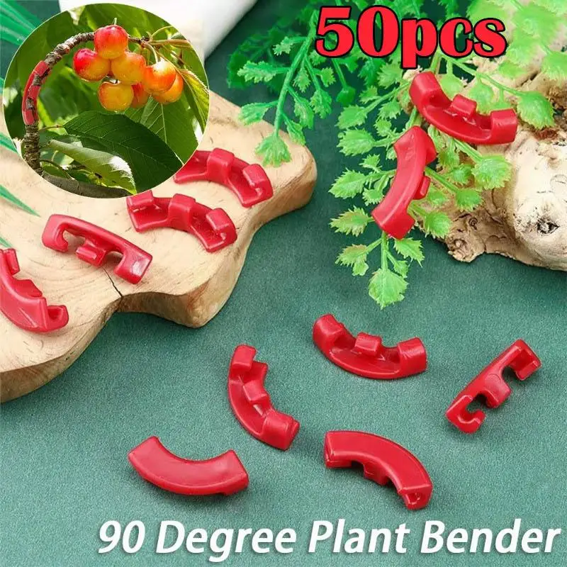 50PCS 90 Plant Bender Low Stress Training PVC Branches Trainers Bending Clips Twig Clamps Plant Growth Manipulation Kits