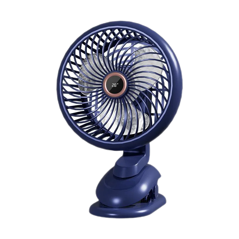 

XHX JG-F001.Настольный вентилятор с зажимом, 5 режимов скорости ветра, режим освещения, 360° ° регулировка, дисплей уровня аккумулятора, аккумулятор емкостью 2400 мАч.