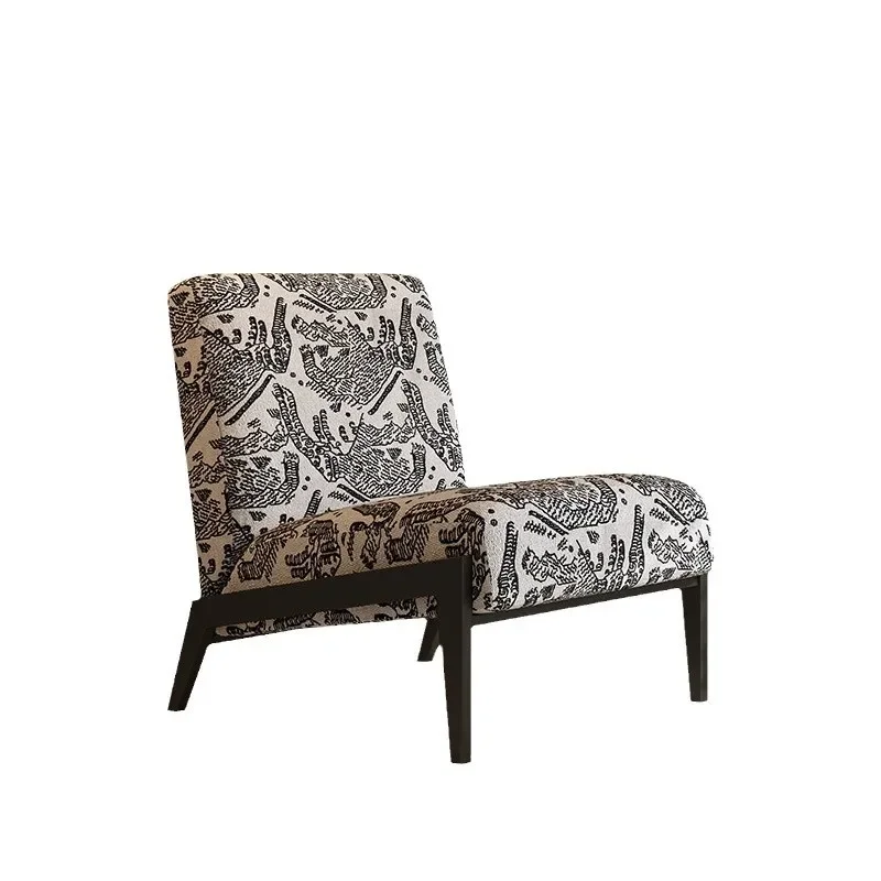 

Medieval designer single sofa chair French retro homestay living room balcony bedroom home lazy leisure chair
