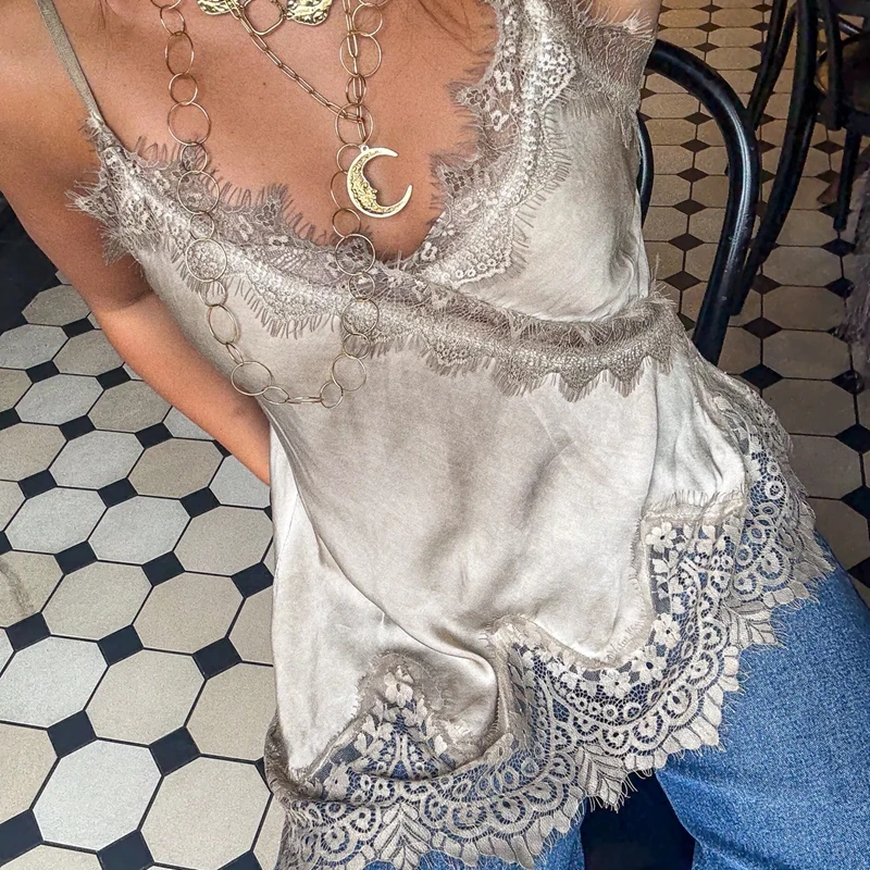 #76 Latest Lace Trim Camisole Offers